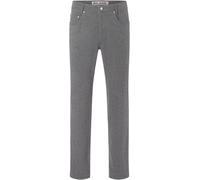 Stoffhose MAC "Arne", Herren, Gr. 36, Länge 32, grau (flannel), Web, Obermaterial: 97% Baumwolle, 3% Elasthan, unifarben, regular fit knöchellang, Hosen Stoffhose, im Five-Pocket Style (48031866-36) f
