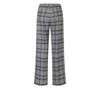 Stoffhose MAC "CHIARA", Damen, Gr. 34, Länge 32, burgundy check, Web, Obermaterial: 90% Polyester, 10% Elasthan, bedruckt, weit knöchellang, Hosen Stoffhose, Sommerhose mit All-Over Print (97891520-34