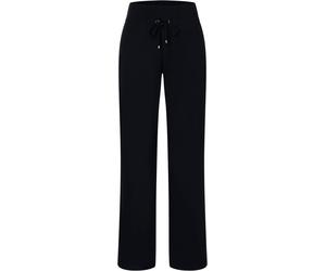 Stoffhose MAC "EASY WIDELEG", Damen, Gr. 48, Länge 32, schwarz, Web, Obermaterial: 77% Polyamid, 23% Elasthan, weit knöchellang, Hosen Stoffhose, sehr elastische Qualität, angenehmer Griff und hoher T