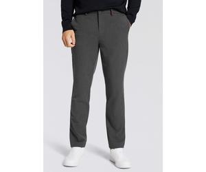 Stoffhose MAC "Traveller", Mädchen, Gr. 32, Länge 32, grau stone, Web, Obermaterial: 62% Polyester, 33% Viskose, 5% Elasthan, unifarben, slim fit knöchellang, Hosen Stoffhose (33746812-32) grau stone