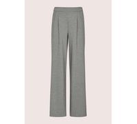 Stoffhose MADELEINE "Bundfaltenhose Schlupfhose mit Karo-Muster", Damen, Gr. 36, N + K Gr, schwarz (schwarz, wollweiß), Obermaterial: 67% Polyester PES. 23% Viskose CV. 6% Elasthan EL. 4% Polyamid PA.