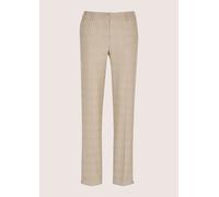 Stoffhose MADELEINE "Chinohose Glencheck-Hose mit Bügelfalten", Damen, Gr. 46, N + K Gr, blau (berber, gletscherblau, multicolor), Obermaterial: 62% Polyester PES. 34% Viskose CV. 3% Elasthan EL. 1% m
