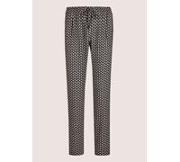Stoffhose MADELEINE "Druckhose Elegante Hose aus fließender Qualität", Damen, Gr. 36, N + K Gr, schwarz (schwarz, caramel), Obermaterial: 100% Polyester PES., Modern, normal, Hosen Stoffhose (78214417