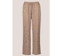 Stoffhose MADELEINE "Hose Jacquard-Hose zum Schlüpfen", Damen, Gr. 34, N + K Gr, beige (caramel), Obermaterial: 100% Viskose CV., Modern, normal, Hosen Stoffhose (18813614-34) caramel