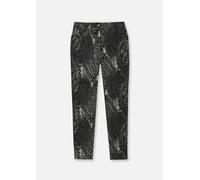 Stoffhose MADELEINE "Hose Paisley-Hose in samtiger Stretch-Qualität", Damen, Gr. 42, N + K Gr, grau (grau, multicolor), Obermaterial: 97% Baumwolle CO. 3% Elasthan EL., Hosen Stoffhose (33419752-42) g