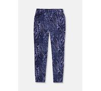 Stoffhose MADELEINE "Hose Schlanke Hose mit Paisley-Print, Stretch", Damen, Gr. 38, N + K Gr, lila (pflaume, multicolor), Obermaterial: 97% Baumwolle CO. 3% Elasthan EL., Modern, Hosen Stoffhose (8136