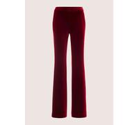 Stoffhose MADELEINE "Samthose Weite Samthose mit elastischem Bund", Damen, Gr. 18, N + K Gr, rot (rubinrot), Obermaterial: 90% Polyester PES. 10% Elasthan EL., Hosen Stoffhose (35304411-18) rubinrot