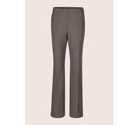 Stoffhose MADELEINE "Schlupfhose Elegante Damenhose mit Bügelfalten", Damen, Gr. 34, N + K Gr, grau (graphit), Obermaterial: 88% Polyester PES. 12% Elasthan EL., Modern, Hosen Stoffhose, Weite Schlupf