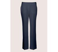 Stoffhose MADELEINE "Schlupfhose Elegante Damenhose mit Bügelfalten", Damen, Gr. 36, N-Gr, blau (marine), Obermaterial: 88% Polyester PES. 12% Elasthan EL., Hosen Stoffhose (49873642-36) marine