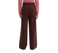 Stoffhose MARC O'POLO, Damen, Gr. 38, N-Gr, braun, Web, Obermaterial: 96% Baumwolle, 4% Elasthan, weit lang, Hosen Stoffhose, Model Margo wide aus Organic Cotton-Satin-Stretch (43561158-38) braun