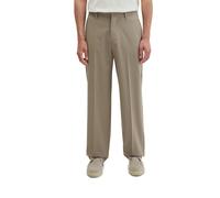 Stoffhose MARC O'POLO "DFB Travel Collection", Herren, Gr. 33, Länge 32, beige (cinder), Web, Obermaterial: 53% Polyester, 44% Schurwolle, 3% Elasthan, loose fit lang, Hosen Stoffhose, Model: MOSSBO,