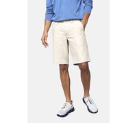 Stoffhose MEYER "M5 Short 1-6027", Herren, Gr. 35, Länge 32, beige, 100% Leinen, unifarben, regular fit kurz, Hosen Stoffhose, aus Leinen (81783539-35) beige