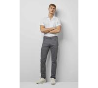 Stoffhose MEYER "M5 Slim", Herren, Gr. 33, Länge 30, grau, 77% Baumwolle, 19% Lyocell, 4% Elasthan, unifarben, figurumspielend lang, Hosen Stoffhose, M5 Slim Five-Pocket (10113930-33) grau