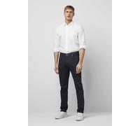 Stoffhose MEYER "M5 Slim", Herren, Gr. 38, Länge 30, blau (marine), 77% Baumwolle, 19% Lyocell, 4% Elasthan, unifarben, figurumspielend lang, Hosen Stoffhose, M5 Slim Five-Pocket (28960358-38) marine