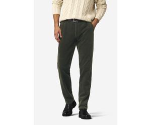 Stoffhose MEYER "Rio 2-8619", Herren, Gr. 28, Normalgrößen, grün, 73% Baumwolle, 25% Modal, 2% Elasthan, unifarben, regular fit lang, Hosen Stoffhose, Französische Seitentaschen (79587833-28) grün