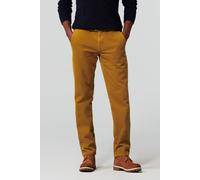 Stoffhose MEYER "Rio 2-8619", Herren, Gr. 52, Normalgrößen, gelb (cognac), 73% Baumwolle, 25% Modal, 2% Elasthan, unifarben, regular fit lang, Hosen Stoffhose, Französische Seitentaschen (81785750-52)