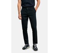 Stoffhose OLYMP "OLYMP Chino, Modern Fit, Hose", Herren, Gr. 33, Länge 32, schwarz (marine), 67% Baumwolle, 24% Lyocell, 7% Polyester, 2% Elasthan, Hosen Stoffhose (81599903-33) marine
