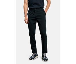 Stoffhose OLYMP "OLYMP Chino, Modern Fit, Hose", Herren, Gr. 33, Länge 32, schwarz (marine), 67% Baumwolle, 24% Lyocell, 7% Polyester, 2% Elasthan, Hosen Stoffhose (81599903-33) marine