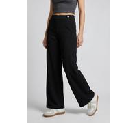 Stoffhose ONLY "ONLEVALY-LIKA LIFE HW WIDE PANT TLR", Damen, Gr. 36, Länge 32, schwarz, Obermaterial: 55% Polyamid, 38% Viskose, 7% Elasthan, unifarben, Hosen Stoffhose (28707954-36) schwarz