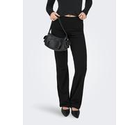 Stoffhose ONLY "ONLKISS LIFE FOLD DOWN PANT CC JRS NOOS", Damen, Gr. M, N-Gr, schwarz, Obermaterial: 95% Baumwolle, 5% Elasthan, unifarben, Hosen Stoffhose (86043658-M) schwarz
