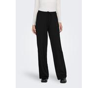 Stoffhose ONLY "ONLKISS LIFE LOOSE PANT CC JRS NOOS", Damen, Gr. M, N-Gr, schwarz, Obermaterial: 95% Baumwolle, 5% Elasthan, unifarben, loose fit, Hosen Stoffhose (94784240-M) schwarz