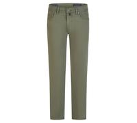 Stoffhose PIERRE CARDIN "Laval", Herren, Gr. 34-32, Länge 32, grün (beetle), Obermaterial: 98% Baumwolle CO. 2% Elasthan EL., regular fit, Hosen Stoffhose, im Straight Fit (24573649-34) beetle