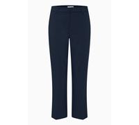 Stoffhose PULZ JEANS "Damen Casual Hose PZBINDY", Damen, Gr. 36, N-Gr, grün (schwarz sapphire), Obermaterial: 53% Baumwolle CO. 44% Polyester PES. 3% Elasthan EL., Hosen Stoffhose (86049161-36) schwar