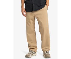 Stoffhose QUIKSILVER "TAXER REGULAR TWILL PANT", Herren, Gr. M (50), N-Gr, beige (khaki), Obermaterial: 99% Baumwolle, 1% Elasthan, Hosen Stoffhose, aus Baumwolle und Elasthan, in den Größen S bis XXL