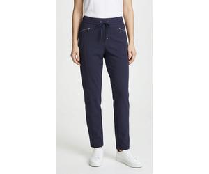 Stoffhose RABE, Damen, Gr. 46, N-Gr, marine, Web, Obermaterial: 48% Viskose, 47% Polyester, 5% Elasthan, unifarben, regular fit lang, Hosen Stoffhose, mit Reißverschluss Taschen (90912822-46) marine