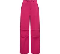 Stoffhose RAGWEAR "Paragata", Damen, Gr. 27, Normalgrößen, pink (magenta), Material: 100% Baumwolle, weit lang, Hosen Stoffhose, Stylische Parachute-Hose mit Kordelzügen (57476740-27) magenta
