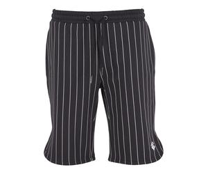 Stoffhose ROCAWEAR "Rocawear Herren Rocawear Coles Shorts", Herren, Gr. XL, US-Größen, schwarz, 80% Baumwolle, 20% Polyester, gestreift, normal, Hosen Stoffhose (32574040-XL) schwarz