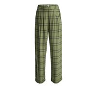 Stoffhose ROXY "Great Influence", Damen, Gr. M, grün (oil grün natural plaid), Obermaterial: 100% Viskose., Hosen Stoffhose (60740201-M) oil grün natural plaid
