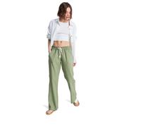 Stoffhose ROXY "Oceanside", Damen, Gr. M, grün (olivgrün), Obermaterial:55% Leinen, 45% Viskose., Hosen Stoffhose (93322611-M) olivgrün