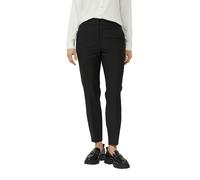 Stoffhose S.OLIVER BLACK LABEL, Damen, Gr. 34, N-Gr, schwarz, Web, Obermaterial: 62% Polyester, 33% Viskose, 5% Elasthan. Futter: 100% Polyester, unifarben, schmal lang, Hosen Stoffhose, mit schmalem
