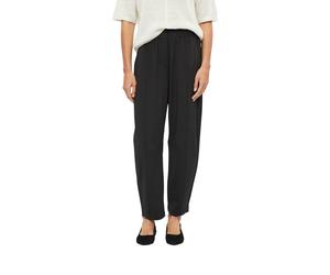 Stoffhose S.OLIVER BLACK LABEL, Damen, Gr. 38, N-Gr, schwarz, Web, Obermaterial: 78% Polyester, 22% Elasthan. Futter: 100% Polyester, unifarben, sehr bequem lang, Hosen Stoffhose, Weite Stoffhose mit