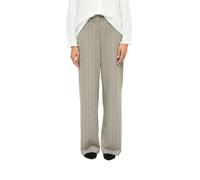 Stoffhose S.OLIVER BLACK LABEL, Damen, Gr. 42, N-Gr, beige (braun, beige), Web, Obermaterial: 70% Polyester, 25% Viskose, 5% Elasthan. Futter: 100% Polyester, Fischgratmuster, normal lang, Hosen Stoff