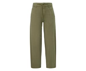 Stoffhose S.OLIVER, Damen, Gr. 34, N-Gr, summer khaki, Web, Obermaterial: 62% Baumwolle, 35% Viskose, 3% Elasthan, unifarben, regular fit lang, Hosen Stoffhose, mit Kordelzug (83420422-34) summer khak