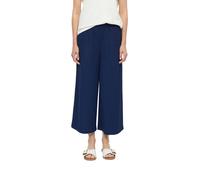 Stoffhose S.OLIVER, Damen, Gr. 46, N-Gr, blau (midnight blau), Web, Obermaterial: 99% Polyester, 1% Elasthan, unifarben, 7/8-Länge, Hosen Stoffhose, 7/8- Aommerhose mit weitem Bein (56591709-46) midni