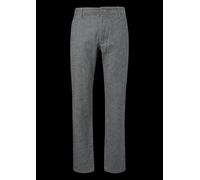 Stoffhose S.OLIVER, Herren, Gr. 31, Länge 32, grau (blau), Web, Obermaterial: 58% Baumwolle, 40% Leinen, 2% Elasthan, meliert, lang, Hosen Stoffhose (72750922-31) blau