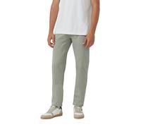 Stoffhose S.OLIVER, Herren, Gr. 38, Länge 34, grün (khaki), Web, Obermaterial: 98% Baumwolle, 2% Elasthan, unifarben, lang, Hosen Stoffhose, mit Stretch (93162051-38) khaki