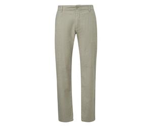 Stoffhose S.OLIVER, Herren, Gr. 38, Länge 34, khaki, Web, Obermaterial: 58% Baumwolle, 40% Leinen, 2% Elasthan, meliert, lang, Hosen Stoffhose (96625419-38) khaki