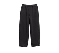 Stoffhose S.OLIVER JUNIOR, Damen, Gr. 146/152, N-Gr, schwarz, Web, Obermaterial: 60% Polyester, 40% Baumwolle, unifarben, bequem lang, Hosen Stoffhose, mit Elastikbund (69553356-146) schwarz