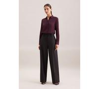 Stoffhose SEIDENSTICKER, Damen, Gr. 40, Normalgrößen, schwarz, 52% Wolle, 44% Polyester, 4% Elasthan, unifarben, Hosen Stoffhose (83163658-40)