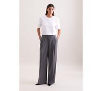 Stoffhose SEIDENSTICKER, Damen, Gr. 44, Normalgrößen, grau, 52% Polyester, 43% Schurwolle, 5% Elasthan, unifarben, Hosen Stoffhose (40142859-44) grau