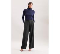 Stoffhose SEIDENSTICKER, Damen, Gr. 44, Normalgrößen, schwarz, 52% Wolle, 44% Polyester, 4% Elasthan, unifarben, Hosen Stoffhose (61034151-44) schwarz