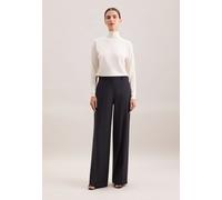 Stoffhose SEIDENSTICKER, Damen, Gr. 46, Normalgrößen, navy, 52% Wolle, 44% Polyester, 4% Elasthan, unifarben, Hosen Stoffhose (98305751-46) navy