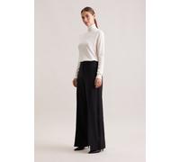 Stoffhose SEIDENSTICKER, Damen, Gr. 48, Normalgrößen, schwarz, 52% Polyester, 43% Schurwolle, 5% Elasthan, unifarben, Hosen Stoffhose (65471230-48) schwarz