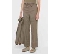 Stoffhose SENSES.THE LABEL, Damen, Gr. XXL, Normalgrößen, check, Web, Material: 98% Polyester, 2% Elasthan, kariert, relaxed fit lang, Hosen Stoffhose, mit Bügelfalten (14306969-XXL) check