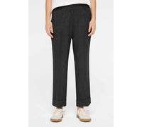 Stoffhose SENSES.THE LABEL, Damen, Gr. XXL, Normalgrößen, schwarz, Web, Material: 72% Polyester, 27% Viskose, 1% Elasthan, unifarben, relaxed fit knöchellang, Hosen Stoffhose, mit Elastikbund (8702961