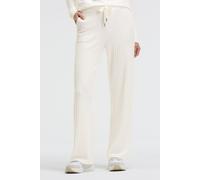 Stoffhose SOCCX, Damen, Gr. XXL, Normalgrößen, weiß, Strick, Material: 53% Viskose, 43% Polyester, 4% Elasthan, unifarben, relaxed fit lang, Hosen Stoffhose, mit Elastikbund und Kordel (43593165-XXL)